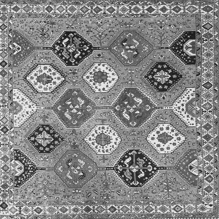 Serging Thickness of Persian Gray Traditional Rug, tr4637gry