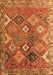 Serging Thickness of Machine Washable Persian Orange Traditional Area Rugs, wshtr4638org