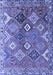 Machine Washable Persian Blue Traditional Rug, wshtr4638blu