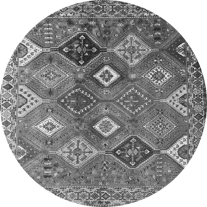 Machine Washable Persian Gray Traditional Rug, wshtr4638gry