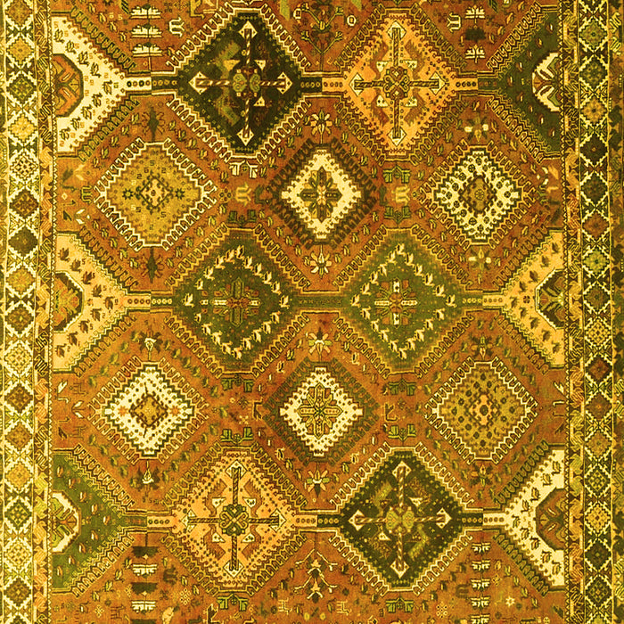Machine Washable Persian Yellow Traditional Rug, wshtr4638yw