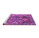 Sideview of Machine Washable Persian Purple Traditional Area Rugs, wshtr4638pur