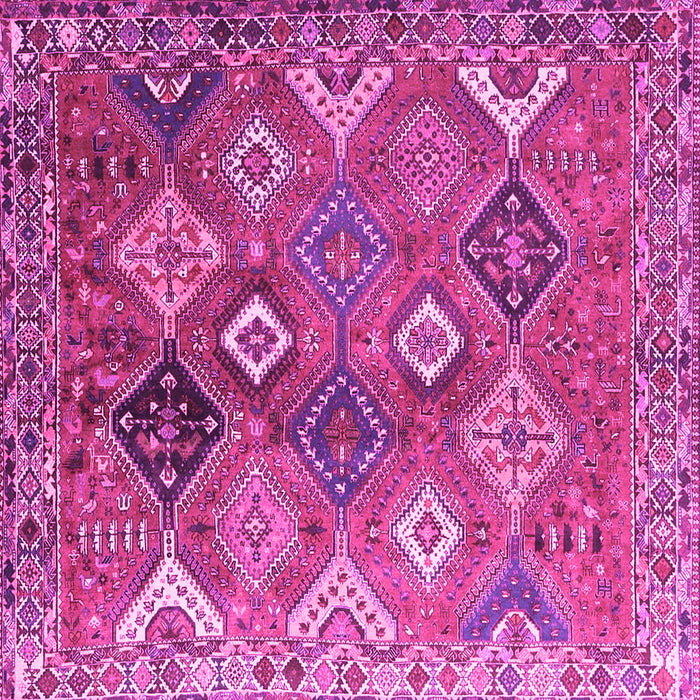 Square Persian Pink Traditional Rug, tr4638pnk