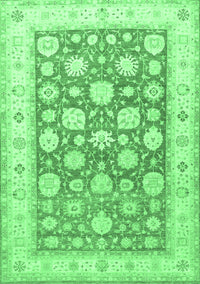 Oriental Emerald Green Traditional Rug, tr4639emgrn