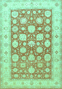 Oriental Turquoise Traditional Rug, tr4639turq