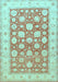 Oriental Light Blue Traditional Rug, tr4639lblu