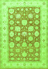 Oriental Green Traditional Rug, tr4639grn