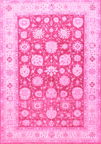 Oriental Pink Traditional Rug, tr4639pnk