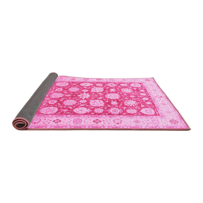 Sideview of Oriental Pink Traditional Rug, tr4639pnk