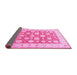 Sideview of Oriental Pink Traditional Rug, tr4639pnk