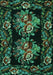 Machine Washable Medallion Turquoise French Area Rugs, wshtr463turq