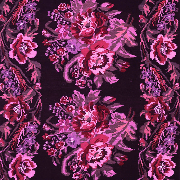 Machine Washable Medallion Pink French Rug, wshtr463pnk