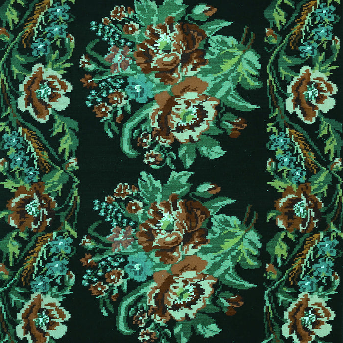 Medallion Turquoise French Rug, tr463turq