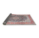 Sideview of Traditional Chestnut Brown Medallion Rug, tr4640