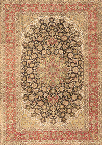 Medallion Brown Traditional Rug, tr4640brn