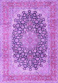 Medallion Purple Traditional Rug, tr4640pur