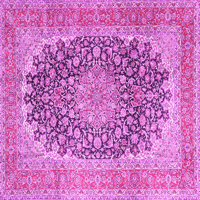 Square Medallion Pink Traditional Rug, tr4640pnk