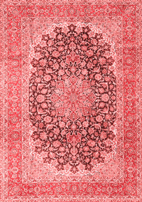 Medallion Red Traditional Rug, tr4640red