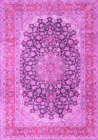 Medallion Pink Traditional Rug, tr4640pnk