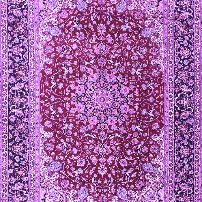 Machine Washable Medallion Purple Traditional Area Rugs, wshtr4641pur