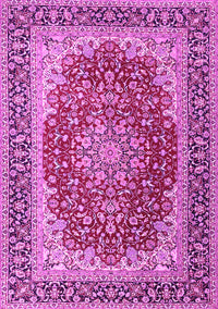 Medallion Pink Traditional Rug, tr4641pnk