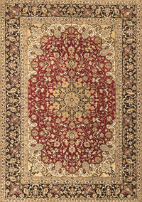 Medallion Brown Traditional Rug, tr4641brn