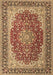 Medallion Brown Traditional Rug, tr4641brn