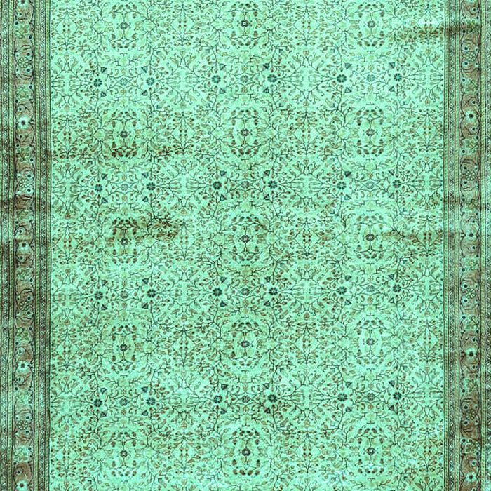 Oriental Turquoise Traditional Rug, tr4642turq