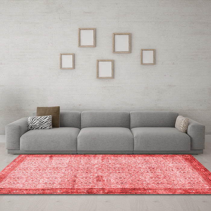 Traditional Red Washable Rugs