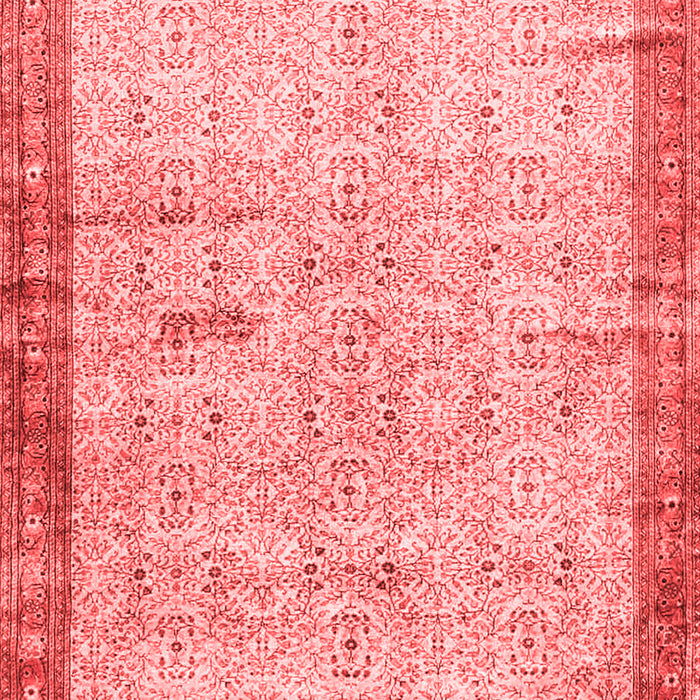 Machine Washable Oriental Red Traditional Rug, wshtr4642red