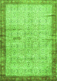Oriental Green Traditional Rug, tr4642grn
