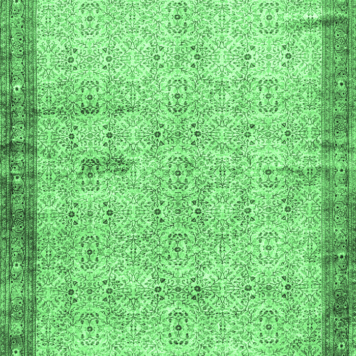 Oriental Emerald Green Traditional Rug, tr4642emgrn