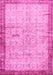 Oriental Pink Traditional Rug, tr4642pnk