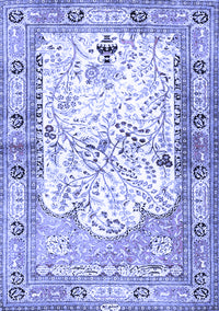 Animal Blue Traditional Rug, tr4643blu