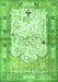 Animal Green Traditional Rug, tr4643grn