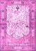 Animal Pink Traditional Rug, tr4643pnk