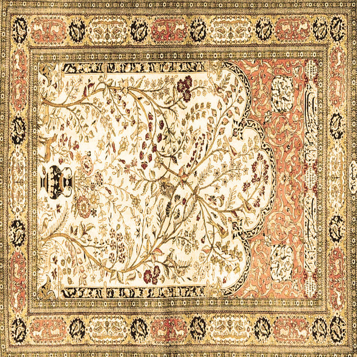 Square Machine Washable Animal Brown Traditional Rug, wshtr4643brn