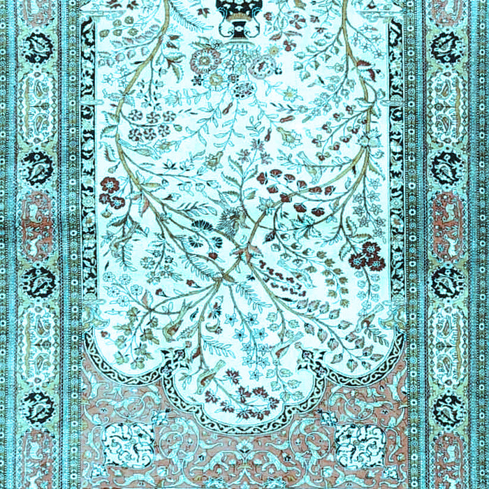Animal Light Blue Traditional Rug, tr4643lblu