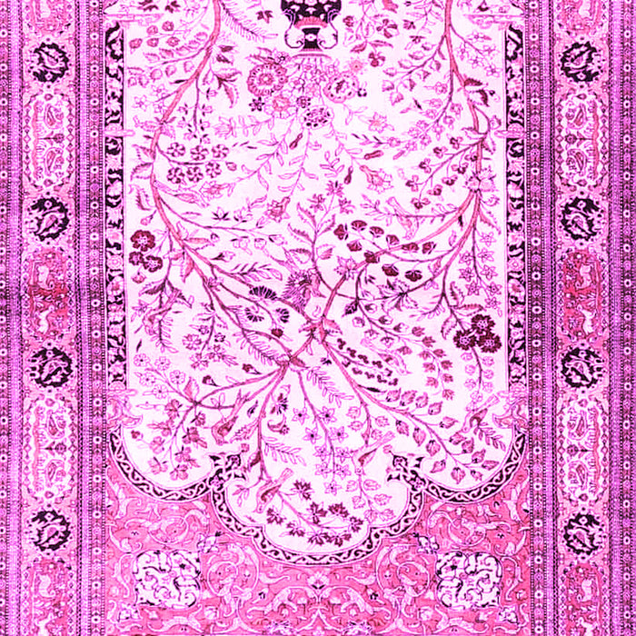 Machine Washable Animal Pink Traditional Rug, wshtr4643pnk