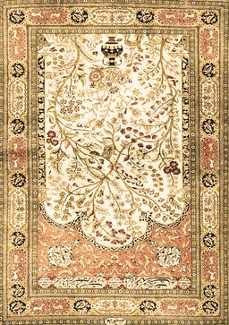 Animal Brown Traditional Rug, tr4643brn