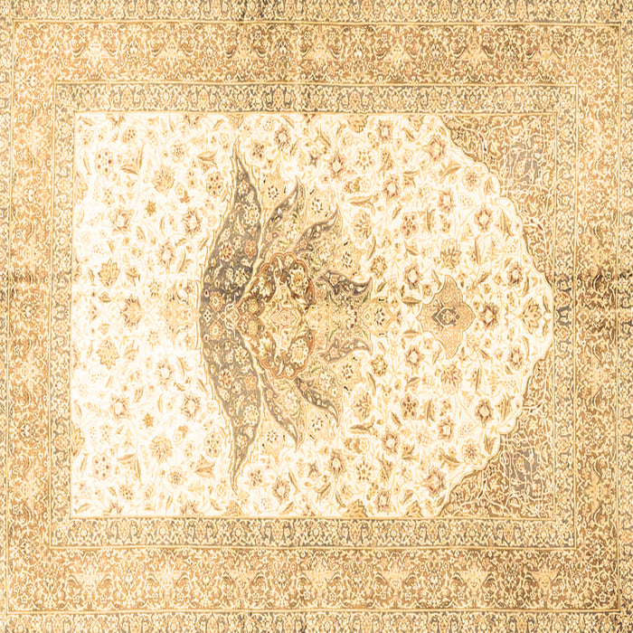 Square Persian Brown Traditional Rug, tr4644brn