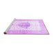 Sideview of Machine Washable Persian Purple Traditional Area Rugs, wshtr4644pur