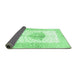 Sideview of Persian Emerald Green Traditional Rug, tr4644emgrn