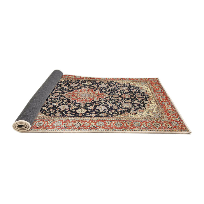 Sideview of Traditional Brown Medallion Rug, tr4645