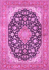 Medallion Pink Traditional Rug, tr4645pnk