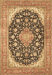 Medallion Brown Traditional Rug, tr4645brn