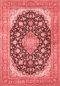 Medallion Red Traditional Rug, tr4645red