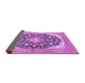 Sideview of Medallion Purple Traditional Rug, tr4645pur