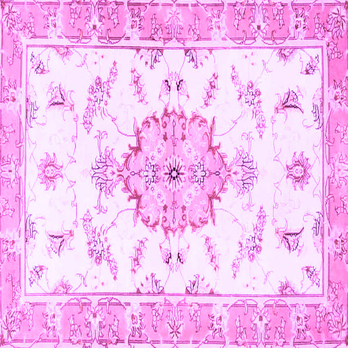 Square Medallion Purple Traditional Rug, tr4646pur