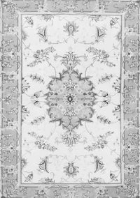 Medallion Gray Traditional Rug, tr4646gry